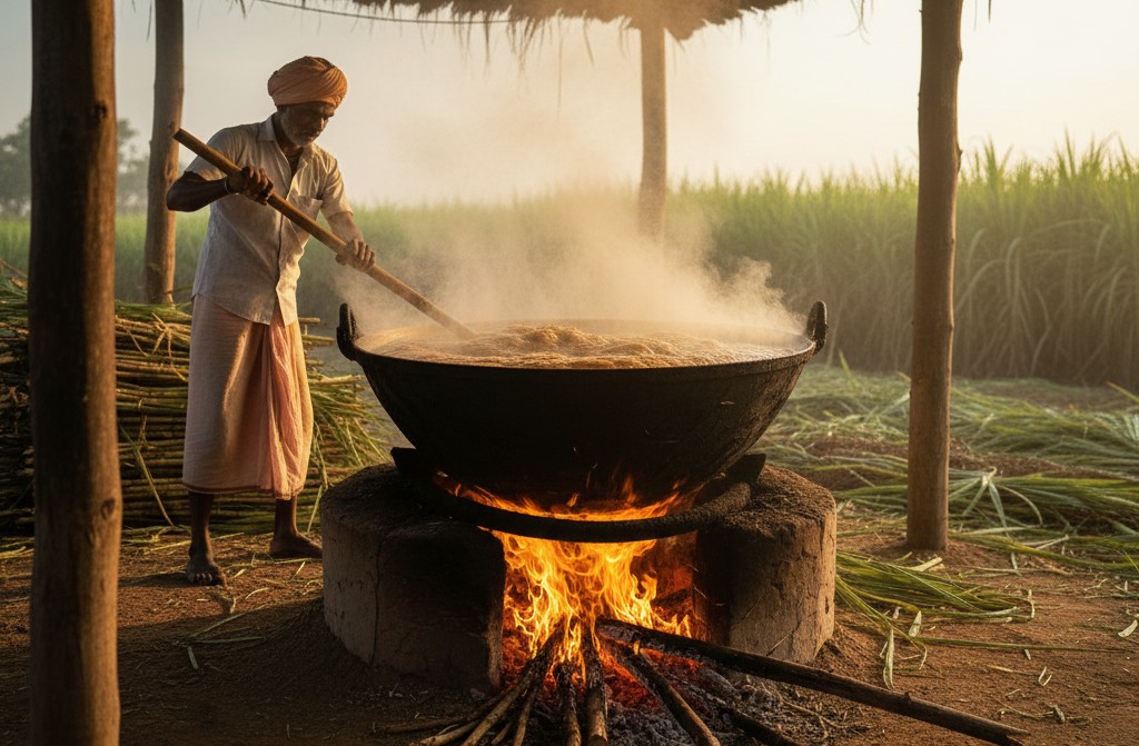 Organic jaggery production